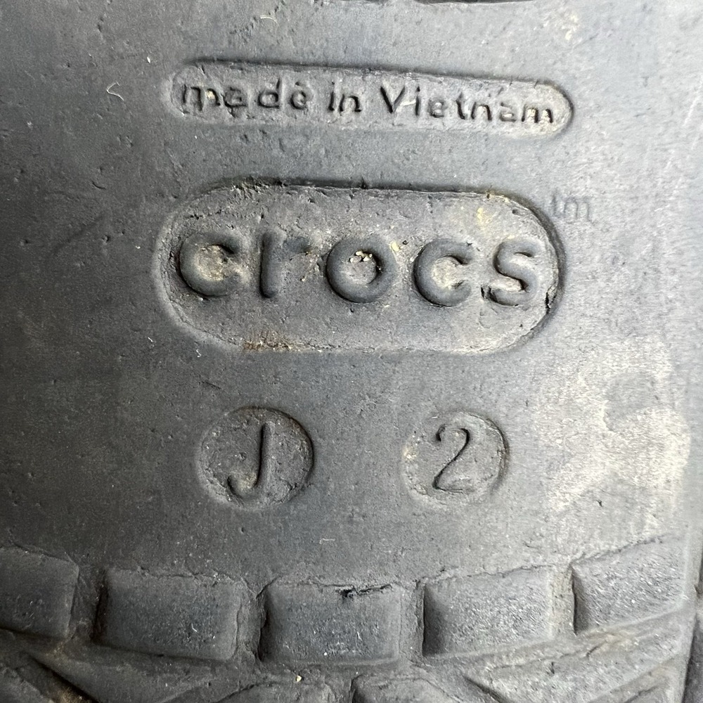 Crocs Kids J2 Blue Red Mickey Mouse Clogs Slip On Disney Shoes Youth Size 2 - Picture 7 of 8